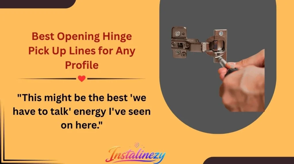 Best Opening Hinge Pick Up Lines for Any Profile
