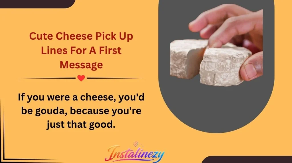 Cute Cheese Pick Up Lines For A First Message