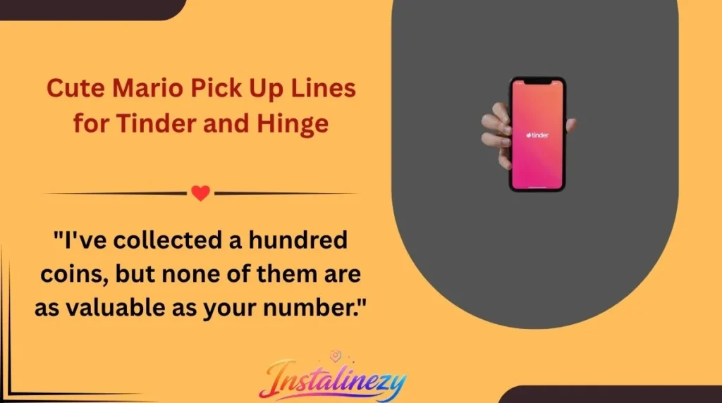 Cute Mario Pick Up Lines for Tinder and Hinge