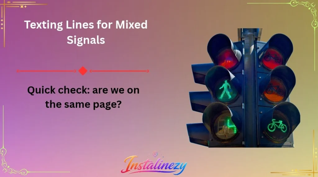 Texting Lines for Mixed Signals