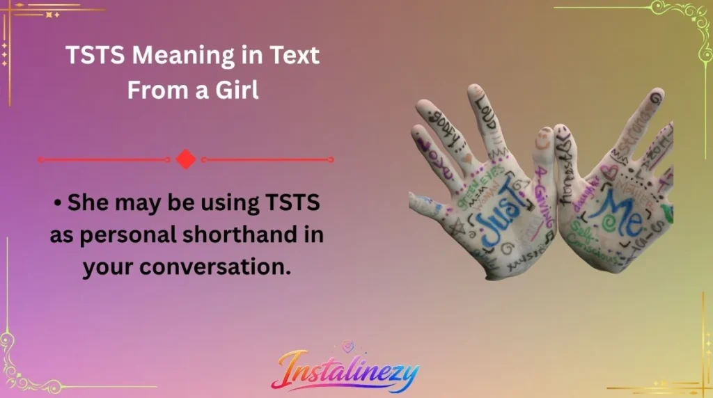 TSTS Meaning in Text From a Girl