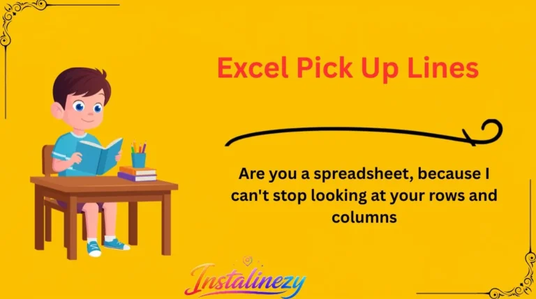 Excel Pick Up Lines