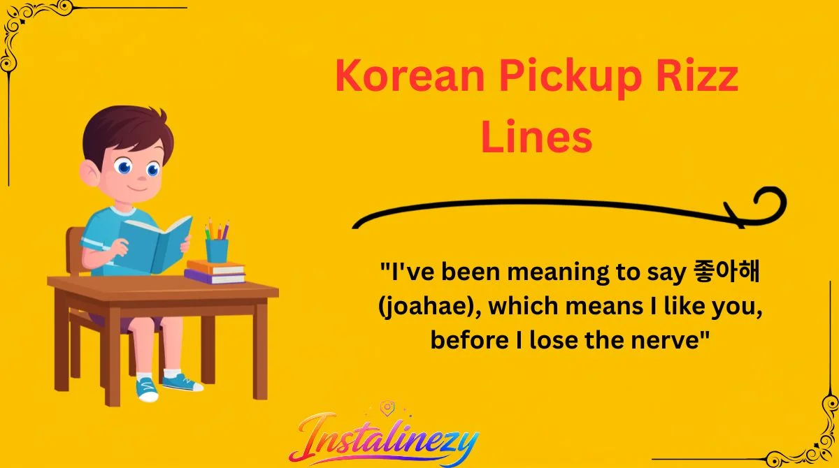 Korean Pickup Rizz Lines